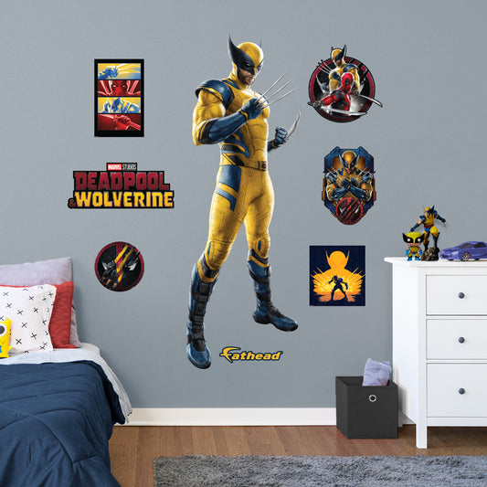 Deadpool & Wolverine: Wolverine RealBig        - Officially Licensed Marvel Removable     Adhesive Decal