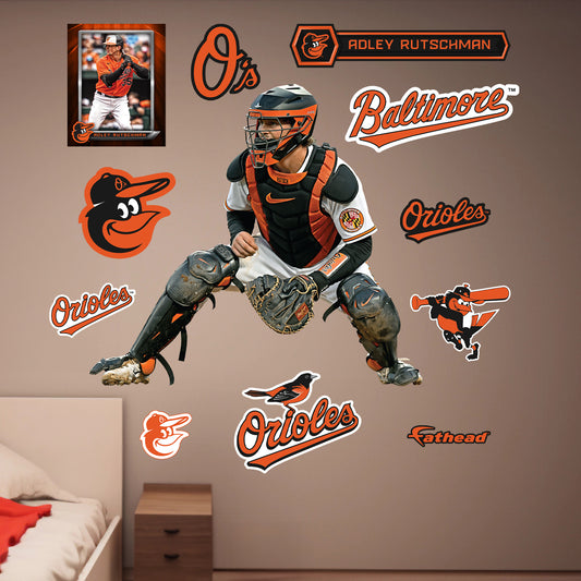 Baltimore Orioles: Adley Rutschman Protect the Plate        - Officially Licensed MLB Removable     Adhesive Decal