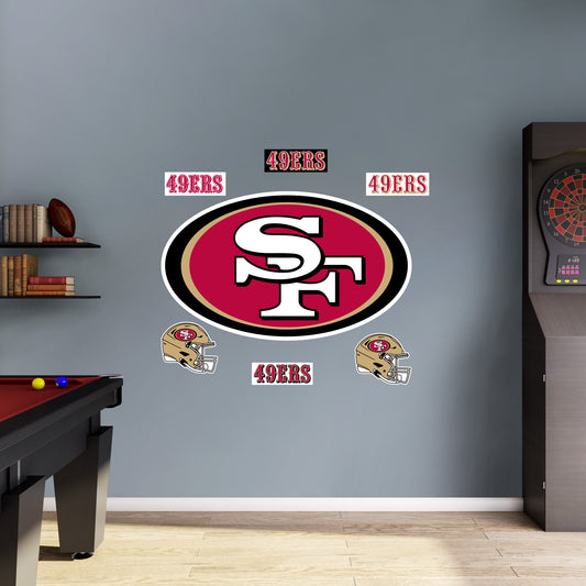 San Francisco 49ers:   Logo        - Officially Licensed NFL Removable     Adhesive Decal