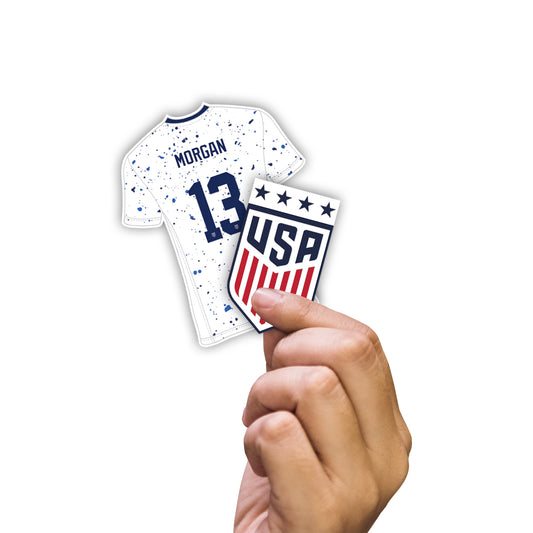 Alex Morgan  Player Collection Minis        - Officially Licensed USWNT Removable     Adhesive Decal