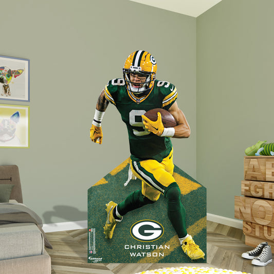 Green Bay Packers: Christian Watson   Life-Size   Foam Core Cutout  - Officially Licensed NFL    Stand Out