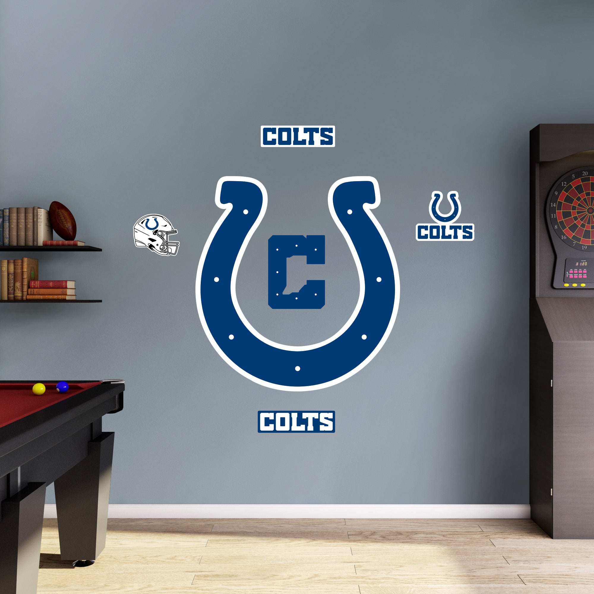 Indianapolis Colts 2 x 19 Letters Die-Cut Decal - White