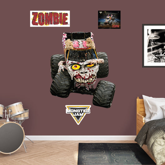 Zombie         - Officially Licensed Monster Jam Removable     Adhesive Decal