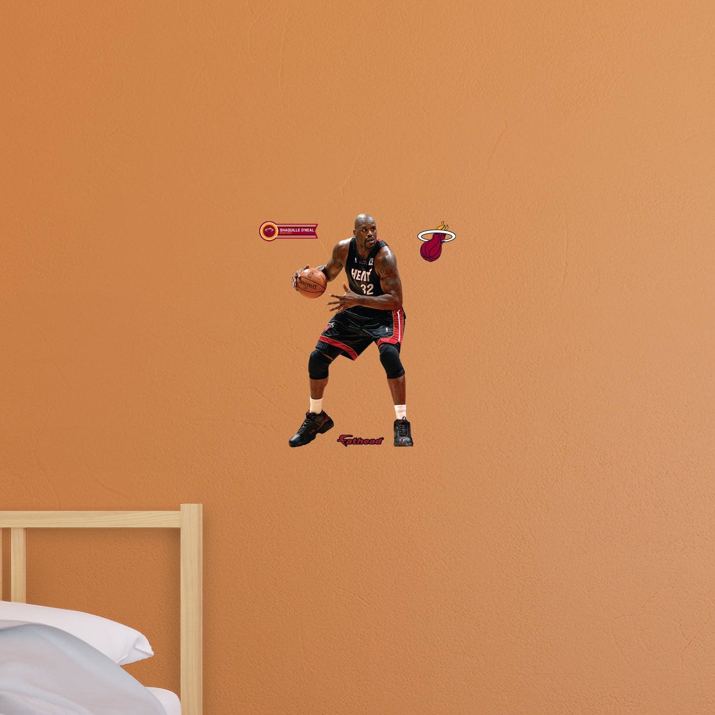 Miami Heat: Shaquille O'Neal Heat Legend        - Officially Licensed NBA Removable     Adhesive Decal