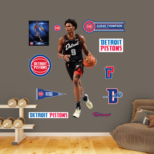 Detroit Pistons: Ausar Thompson City Jersey        - Officially Licensed NBA Removable     Adhesive Decal