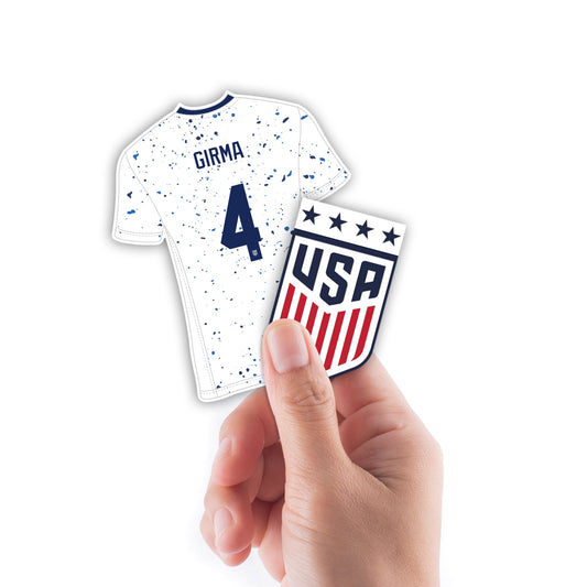 Naomi Girma  Player Collection Minis        - Officially Licensed USWNT Removable     Adhesive Decal