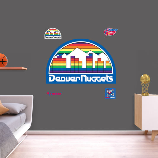 Denver Nuggets:  Classic Logo        - Officially Licensed NBA Removable     Adhesive Decal