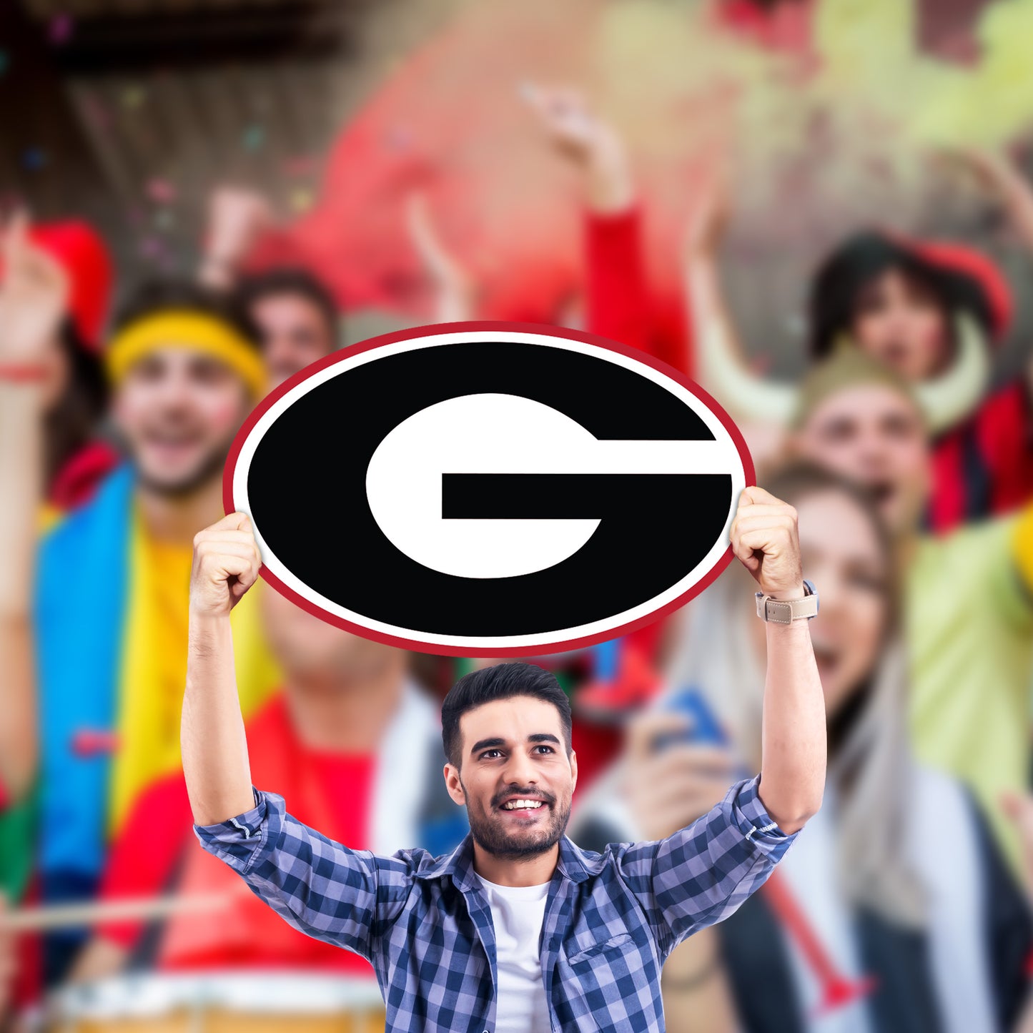 Georgia Bulldogs:  G Foamcore Logo   Foam Core Cutout  - Officially Licensed NCAA    Big Head