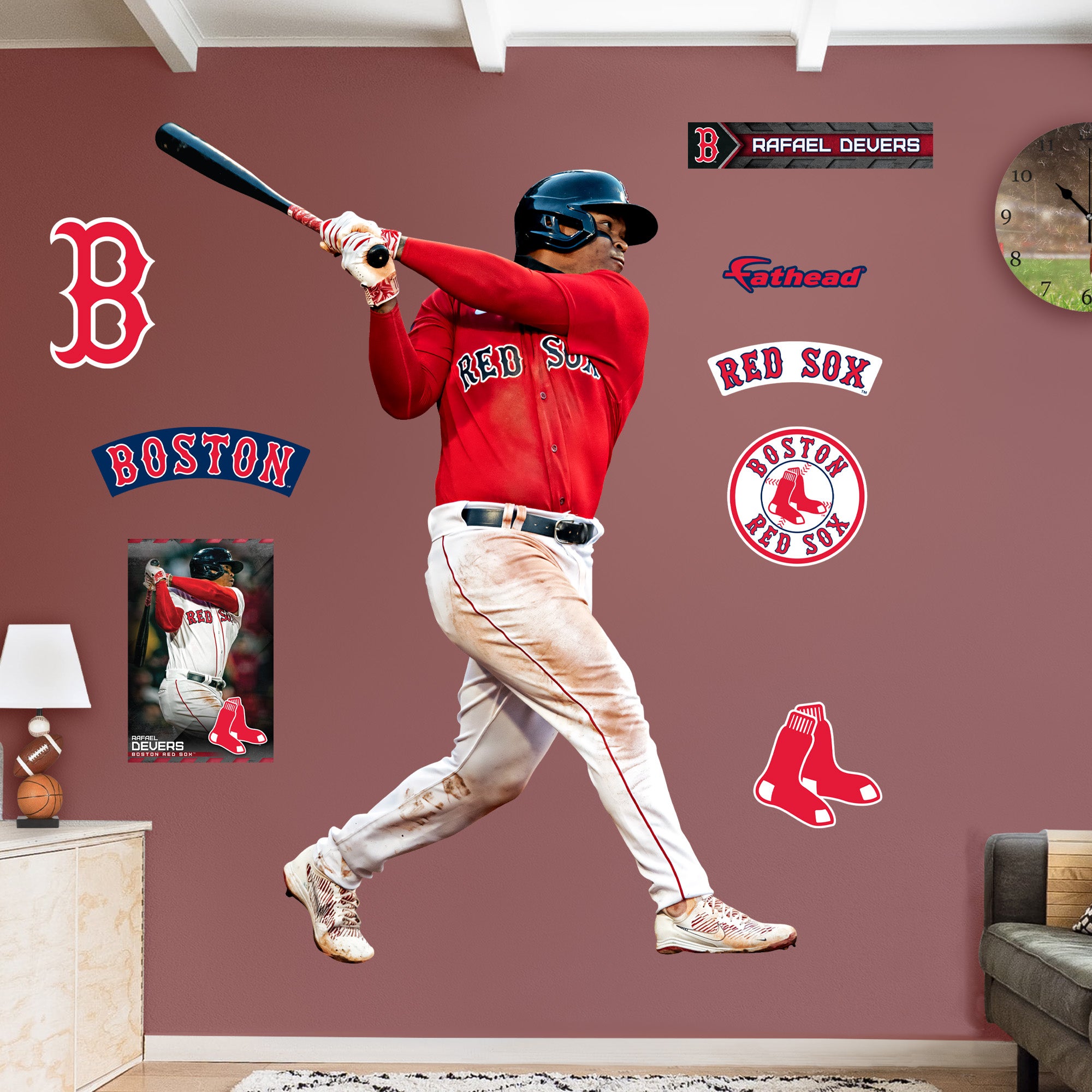 Boston Red Sox: Rafael Devers 2023 - Officially Licensed MLB Removable –  Fathead