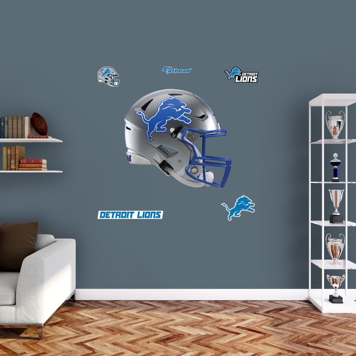 detroit lions football helmet stencil Detroit Lions - RealBig Helmet Collection - Official NFL
