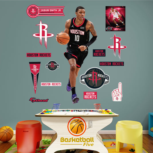 Houston Rockets: Jabari Smith Jr.         - Officially Licensed NBA Removable     Adhesive Decal