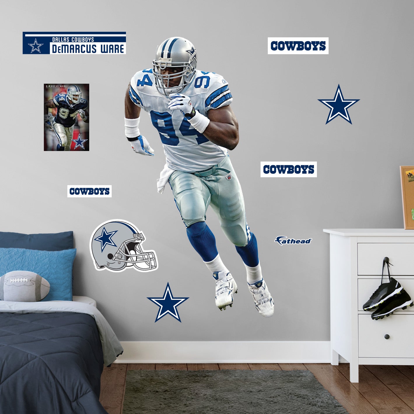 Dallas Cowboys: DeMarcus Ware 2023 Legend - Officially Licensed NFL  Removable Adhesive Decal