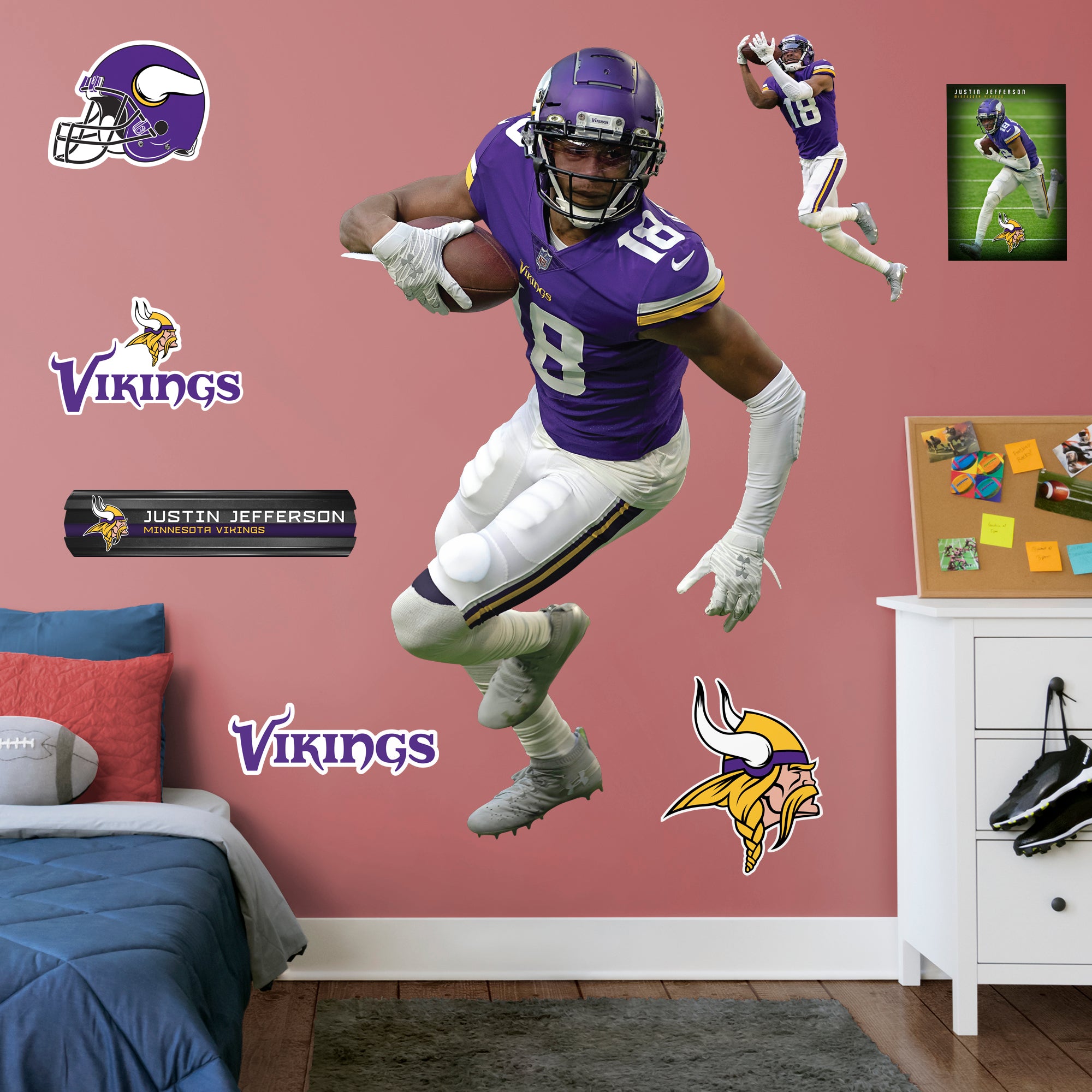 Minnesota Vikings: Justin Jefferson 2022 Griddy - Officially Licensed NFL  Removable Adhesive Decal