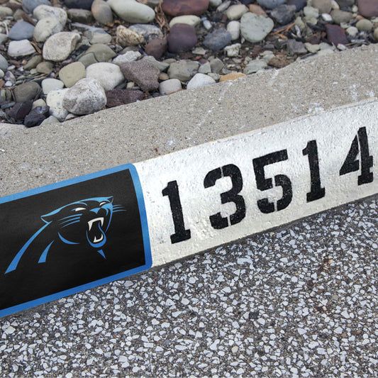 Carolina Panthers:  Alumigraphic Address Block Logo        - Officially Licensed NFL    Outdoor Graphic