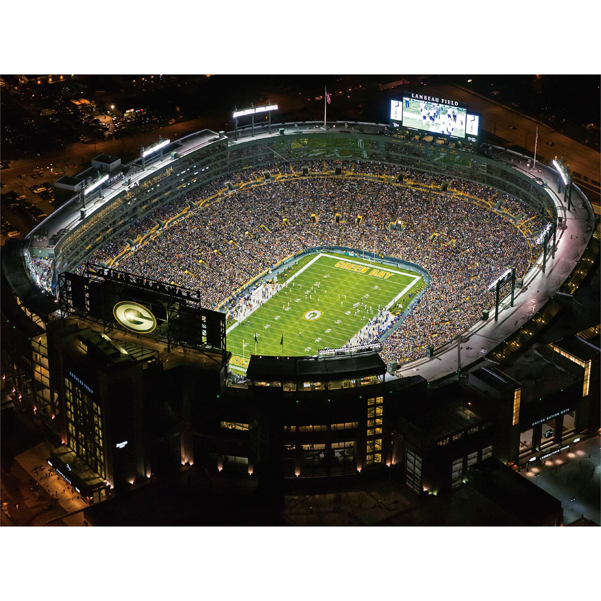 Green Bay Packers: Lambeau Field Aerial Mural - Officially Licensed NF