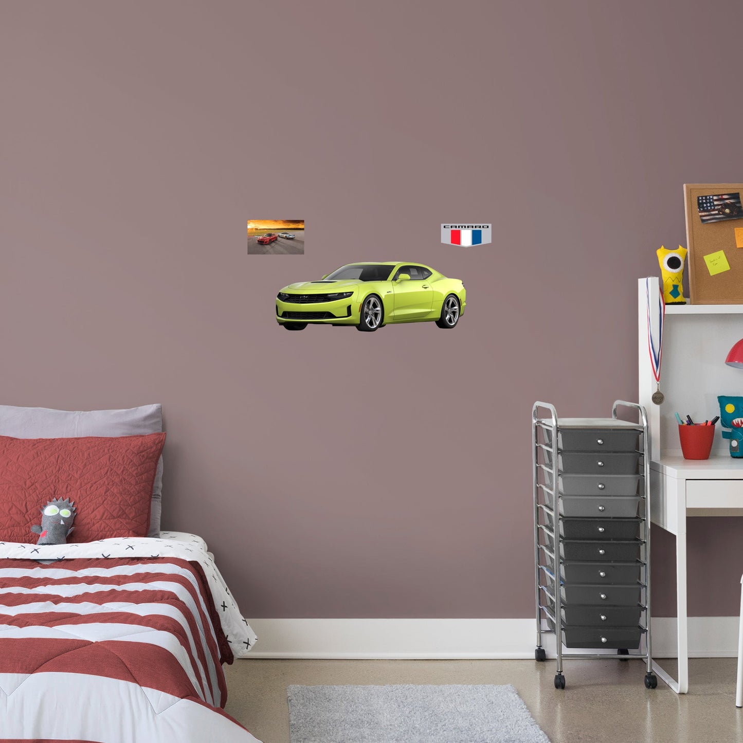 Chevrolet Yellow Camaro: Officially Licensed GM Removable Wall Decal