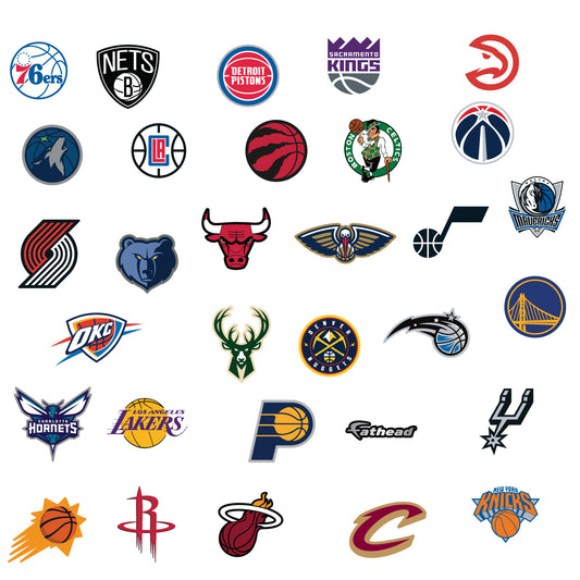 Logo Collection        - Officially Licensed NBA Removable     Adhesive Decal