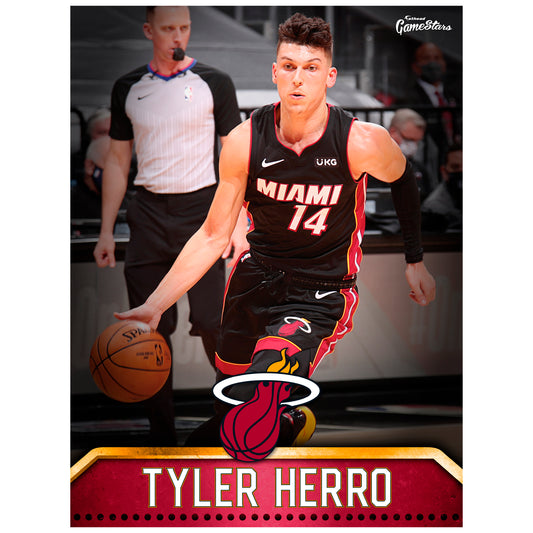 Miami Heat Tyler Herro  GameStar        - Officially Licensed NBA Removable Wall   Adhesive Decal