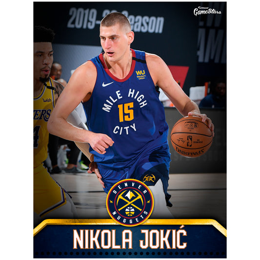 Denver Nuggets Nikola Jokic  GameStar        - Officially Licensed NBA Removable Wall   Adhesive Decal