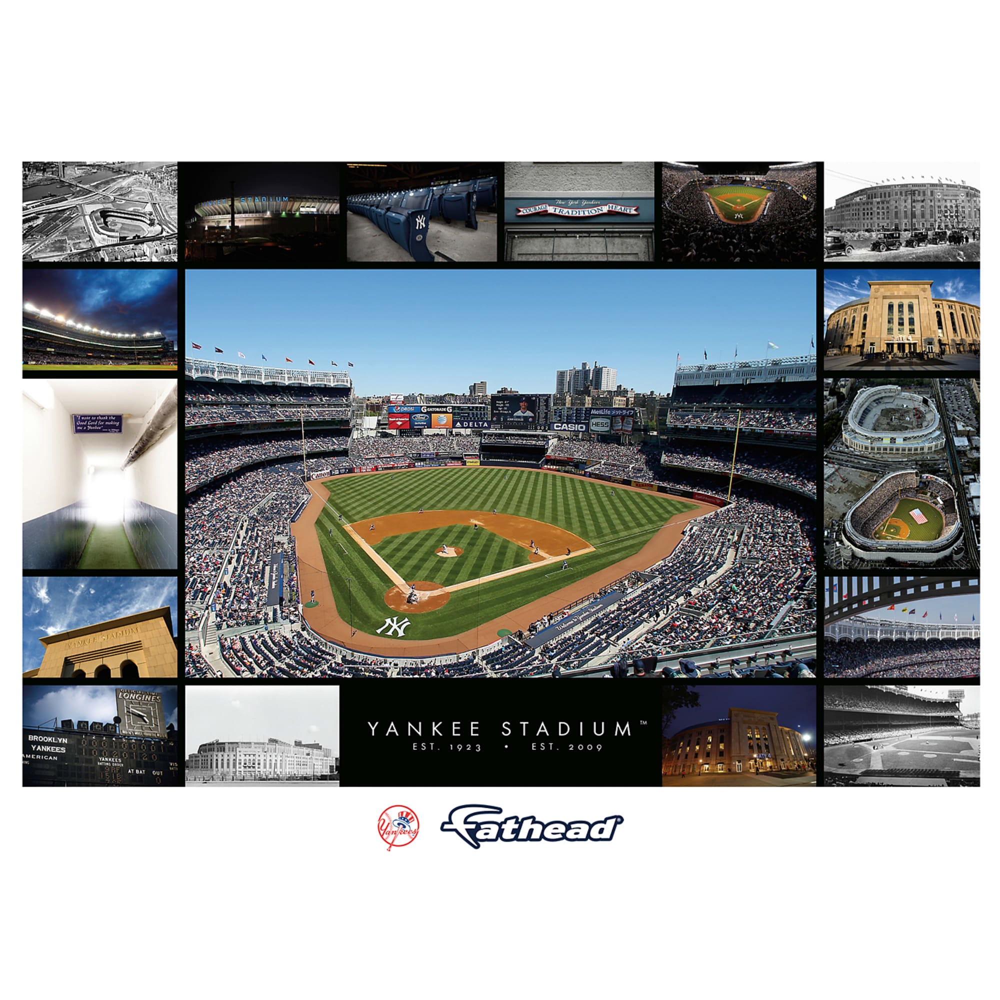 New York Yankees: Old Yankee Stadium Behind Home Plate Mural - Officia –  Fathead