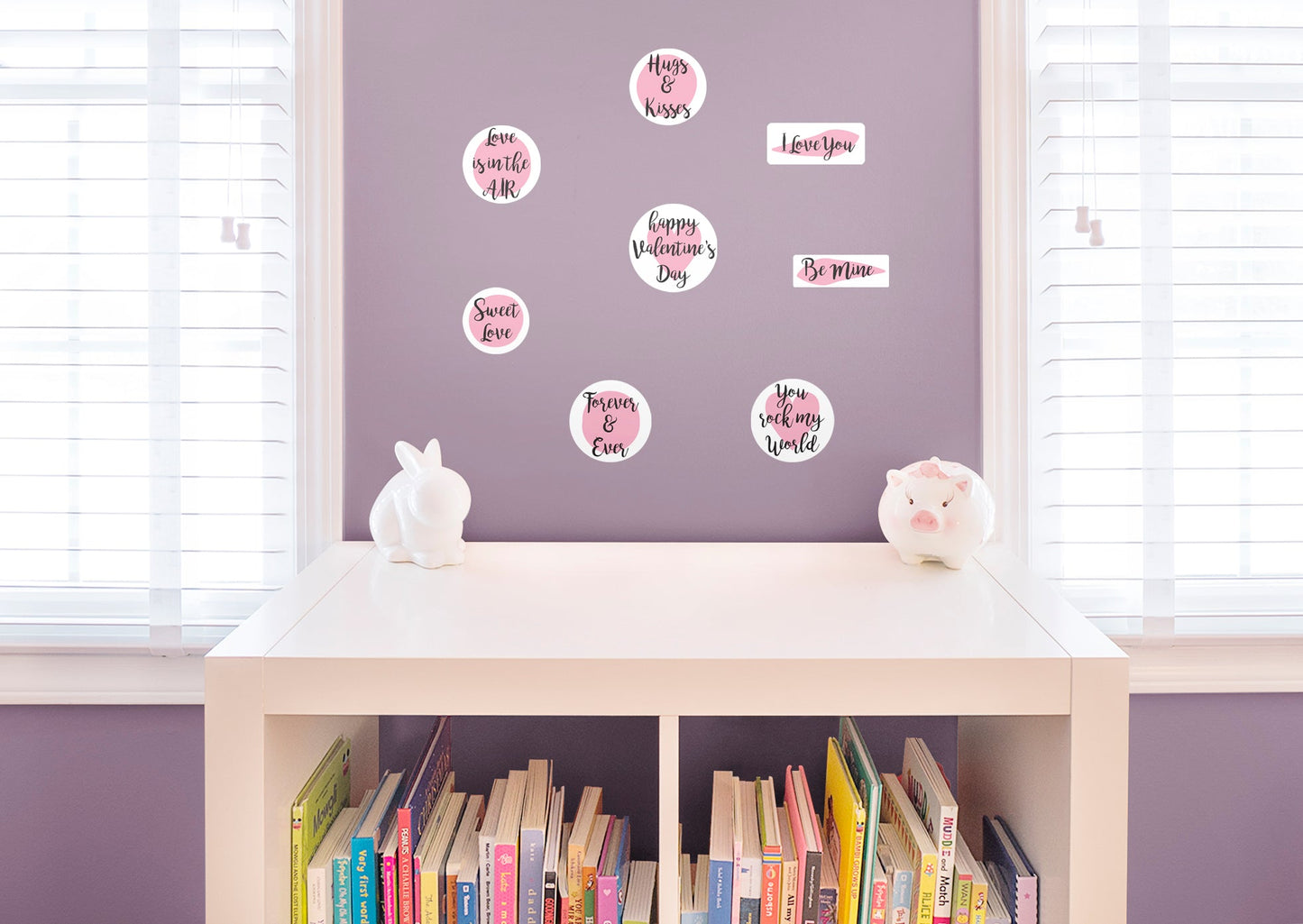 Valentine's Day:  Phrases        -   Removable     Adhesive Decal