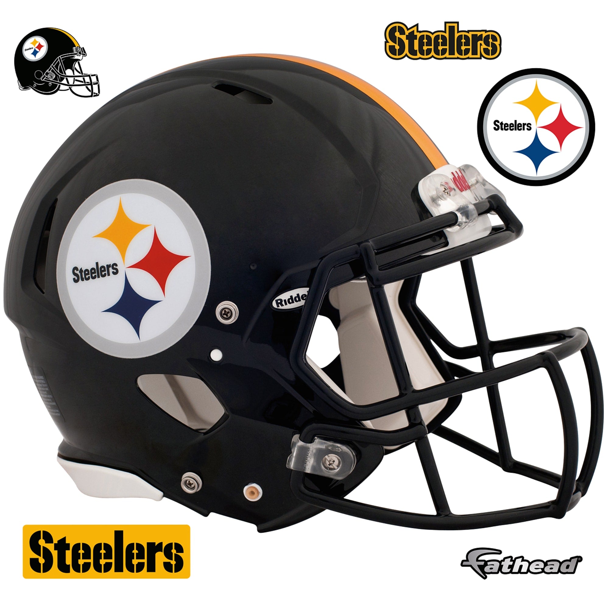 Fathead Pittsburgh Steelers Giant Removable Helmet Wall Decal