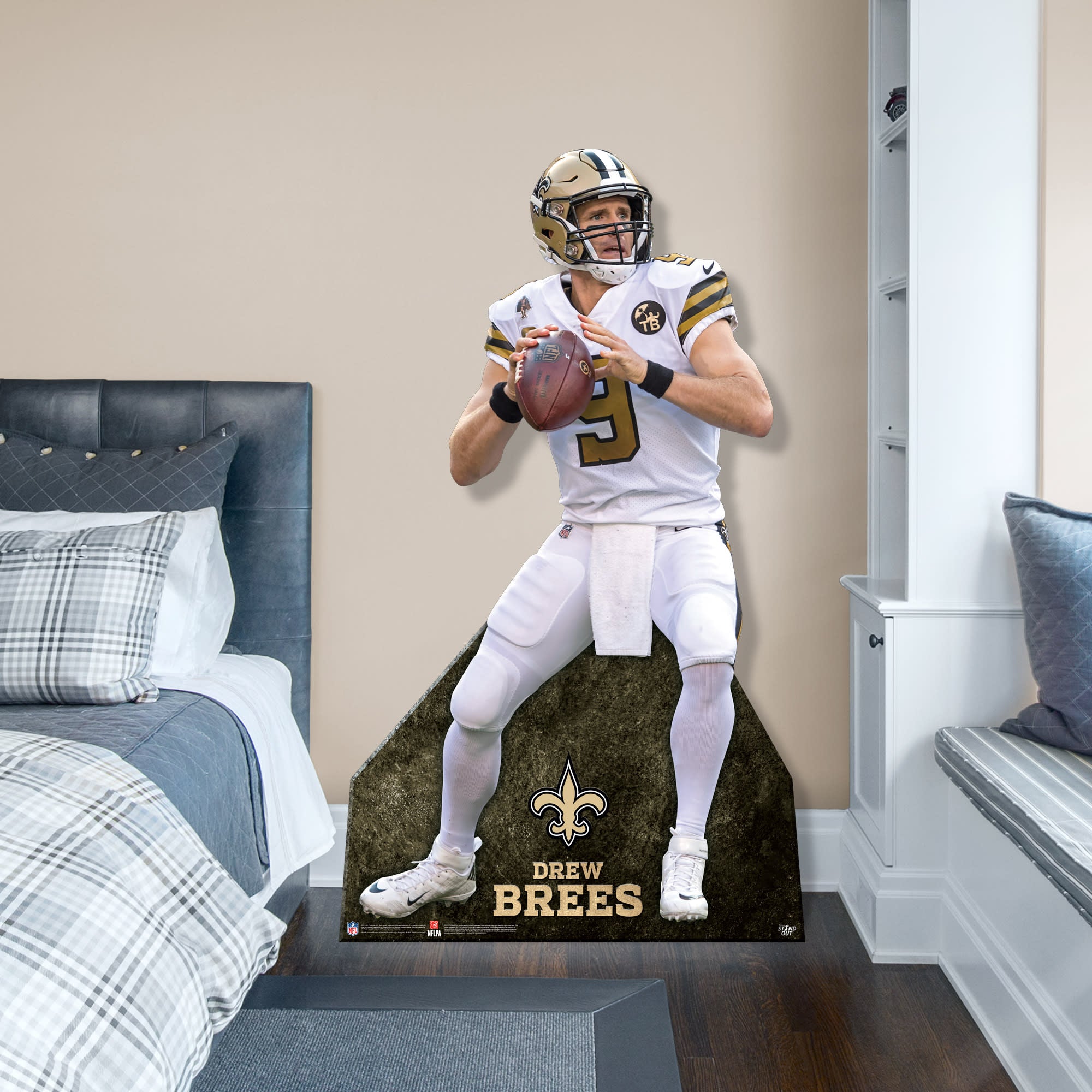 NFL New Orleans Saints Drew Brees Cardboard Cutout, 3ft