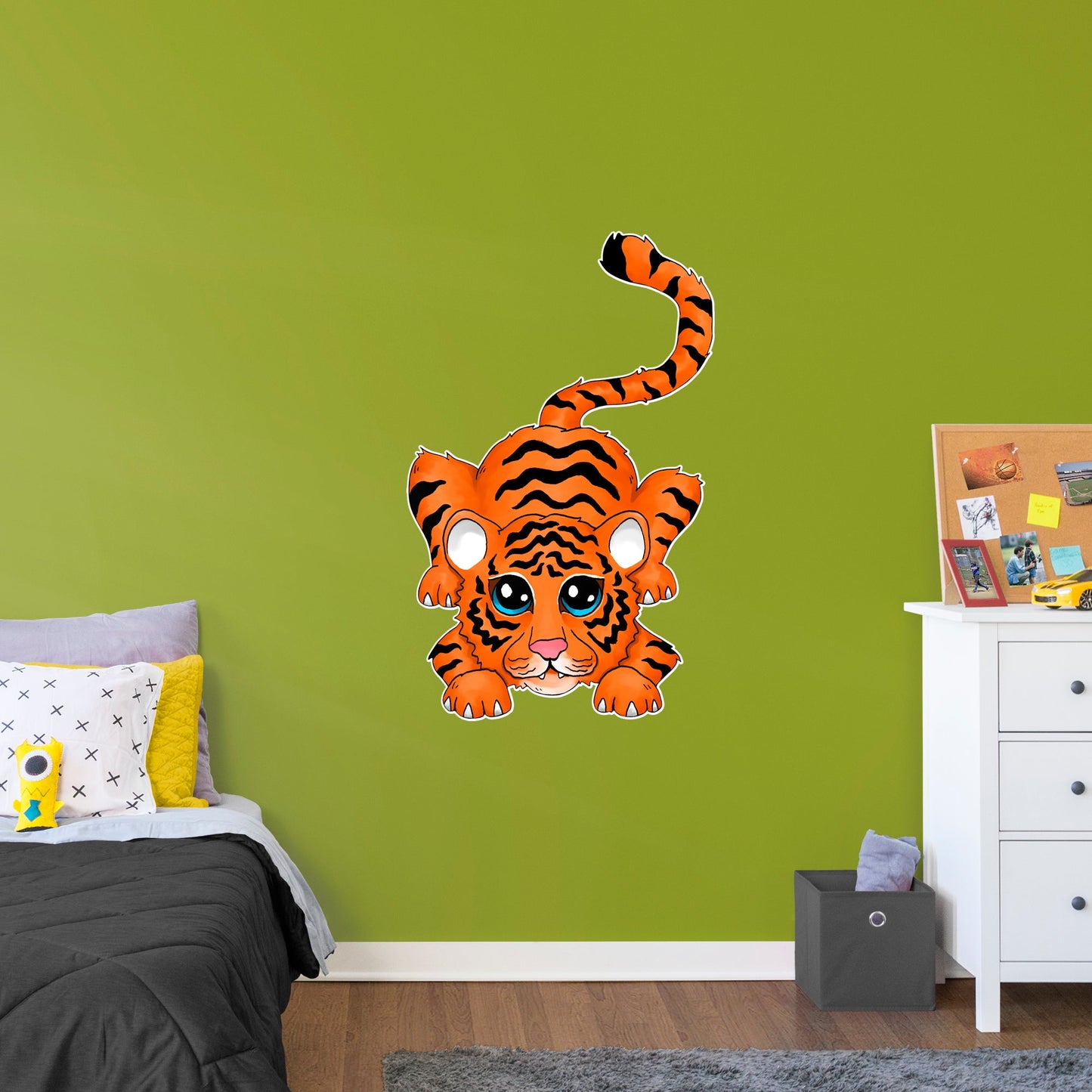 Baby Tiger        - Officially Licensed Big Moods Removable     Adhesive Decal