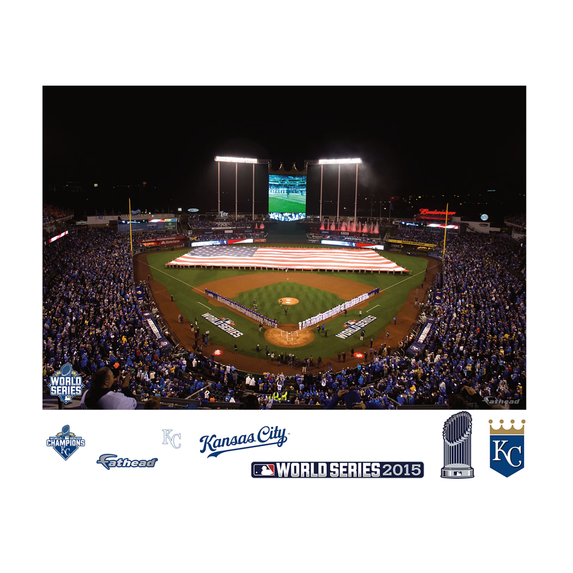  MLB Kansas City Royals 2015 World Series Champions Celebration  Framed Photo Collage, 16 x 20 : Sports & Outdoors