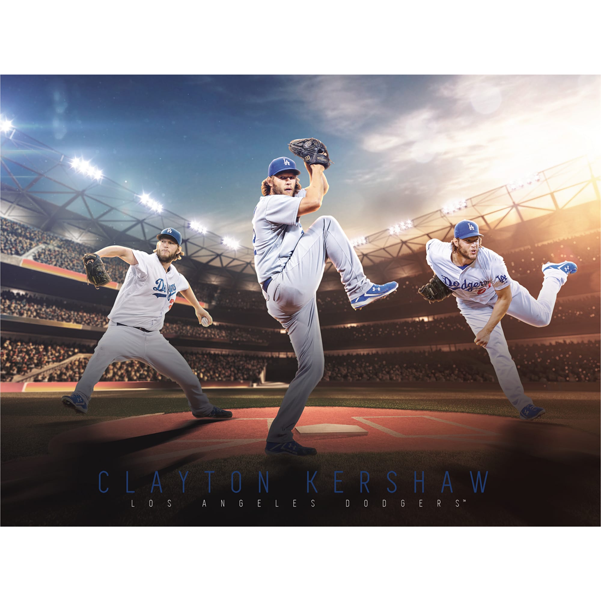 Clayton Kershaw Los Angeles Dodgers Fathead Life Size Removable Wall Decal