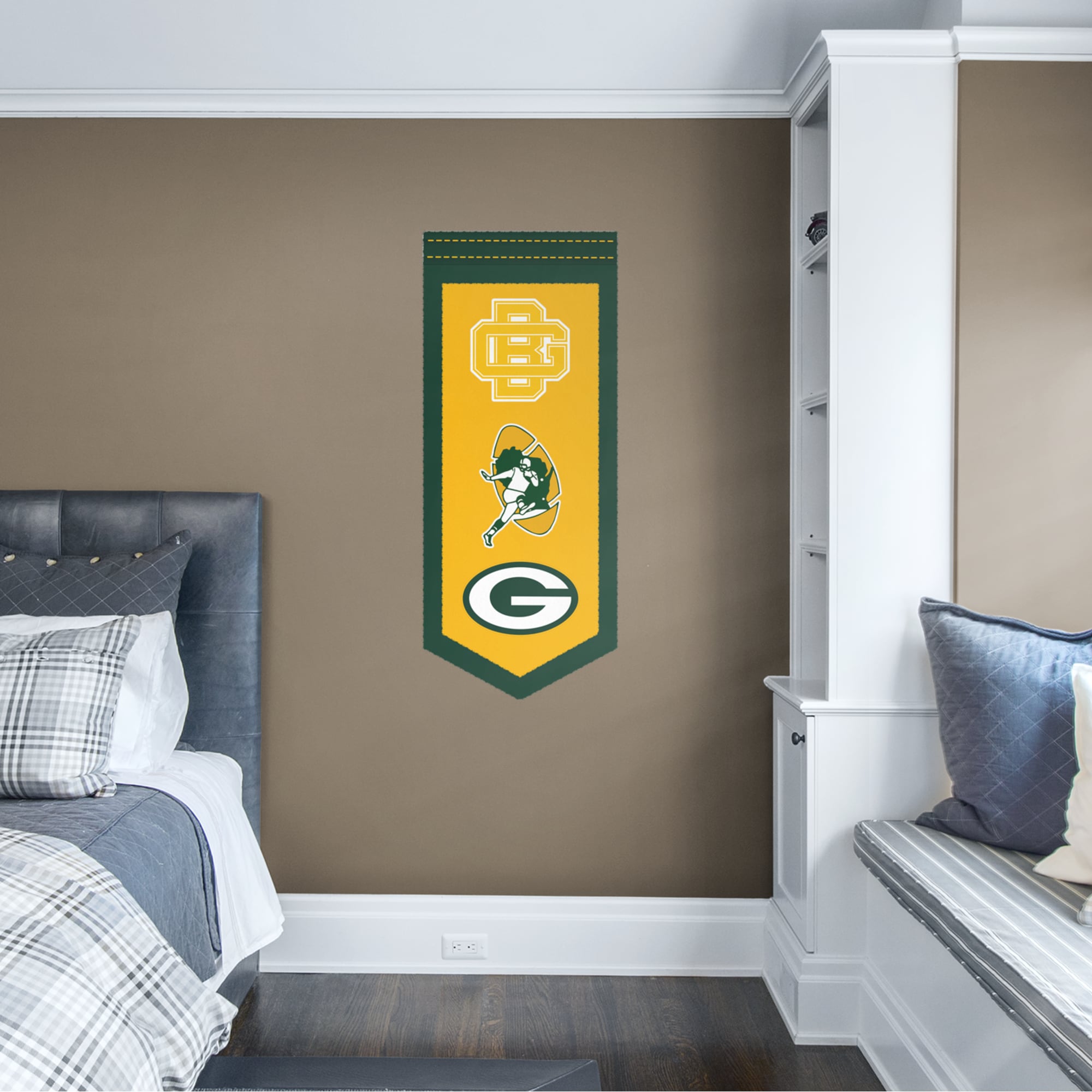 Green Bay Packers Fathead Logo 14x9