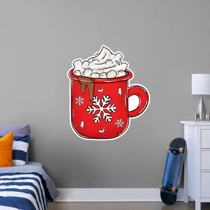 Hot Chocolate Mug        - Officially Licensed Big Moods Removable     Adhesive Decal