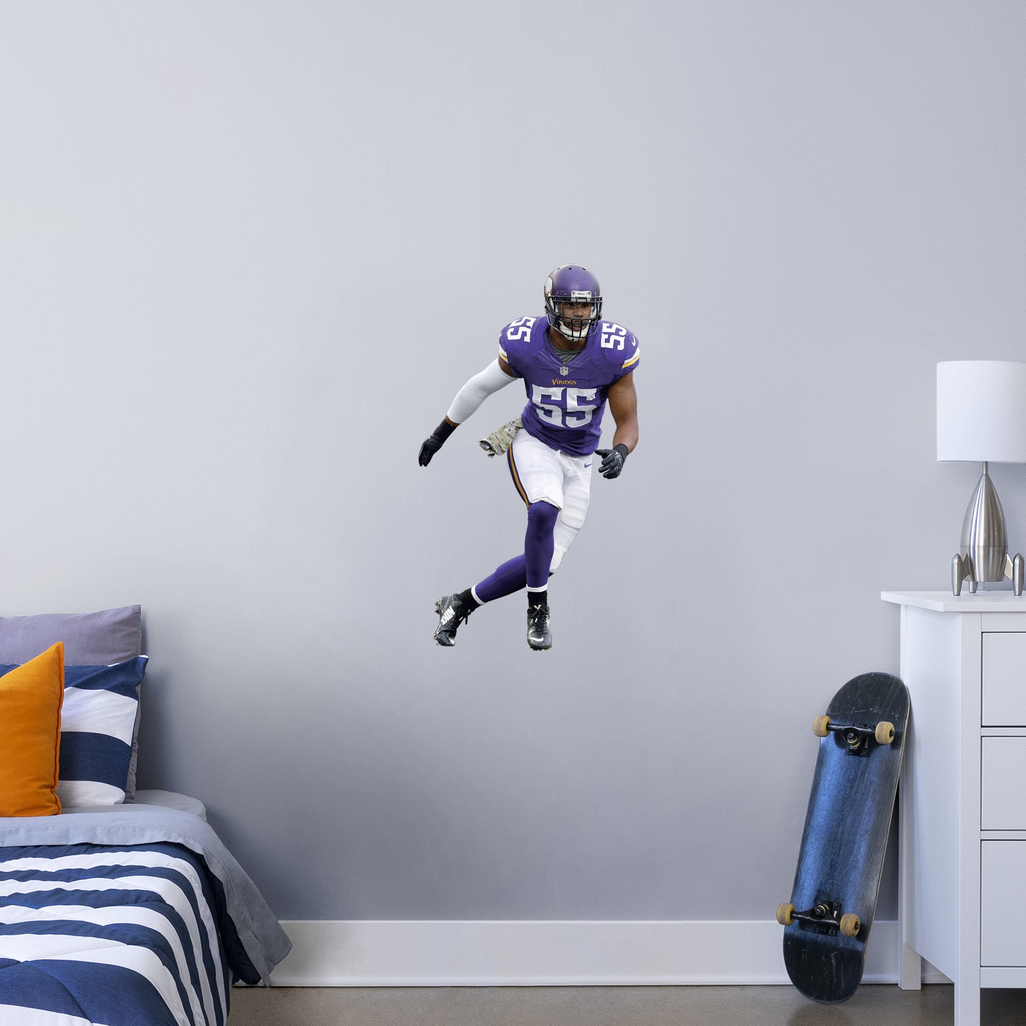 Minnesota Vikings: Anthony Barr - NFL Removable Wall Adhesive Wall Decal XL