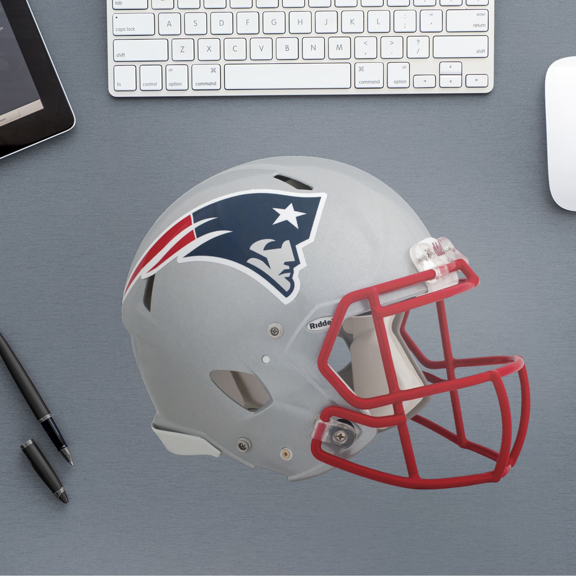 : New England Patriots Helmet Decal Approx 4.5 x 3.5