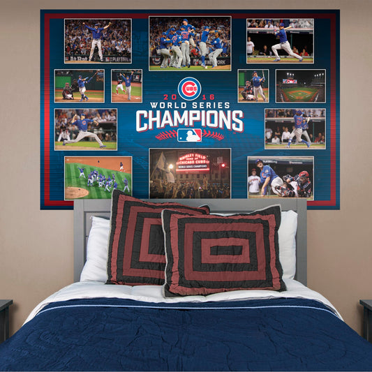 Chicago Cubs:  Game 7 Moments Mural        - Officially Licensed MLB Removable Wall   Adhesive Decal