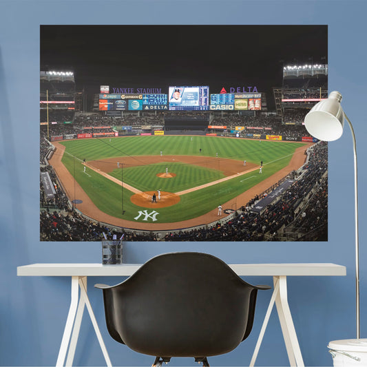 New York Yankees:  Behind Home Plate Mural        - Officially Licensed MLB Removable Wall   Adhesive Decal