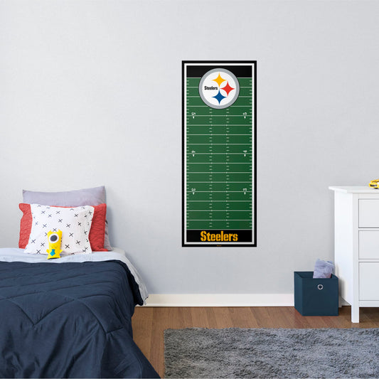 Pittsburgh Steelers:  Growth Chart        - Officially Licensed NFL Removable Wall   Adhesive Decal