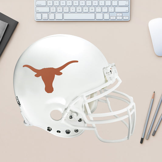 U of Texas: Texas Longhorns Helmet     Helmet  - Officially Licensed NCAA Removable     Adhesive Decal