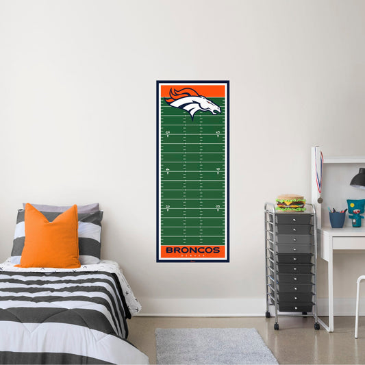 Denver Broncos:  Growth Chart        - Officially Licensed NFL Removable Wall   Adhesive Decal