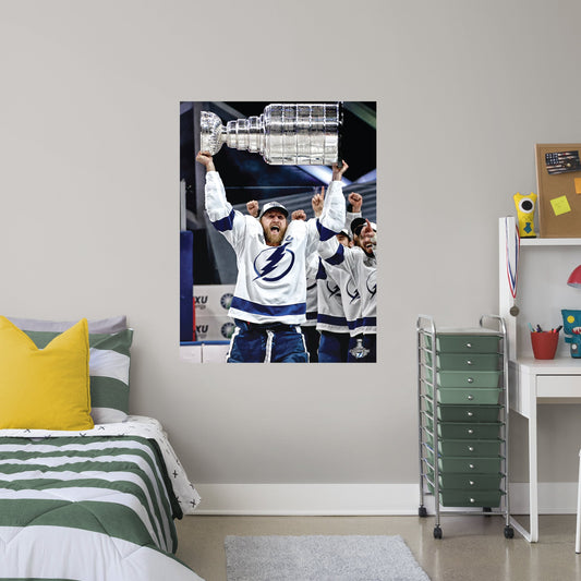 Tampa Bay Lightning: Steven Stamkos 2020 Stanley Cup Mural        - Officially Licensed NHL Removable Wall   Adhesive Decal