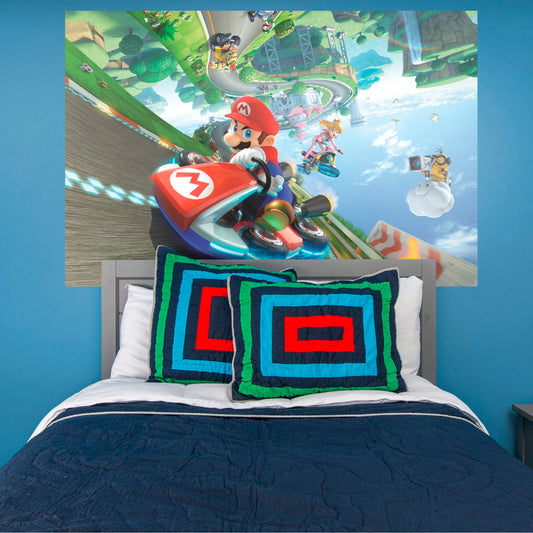 Mario Kart 8:  Mural        - Officially Licensed Nintendo Removable Wall   Adhesive Decal