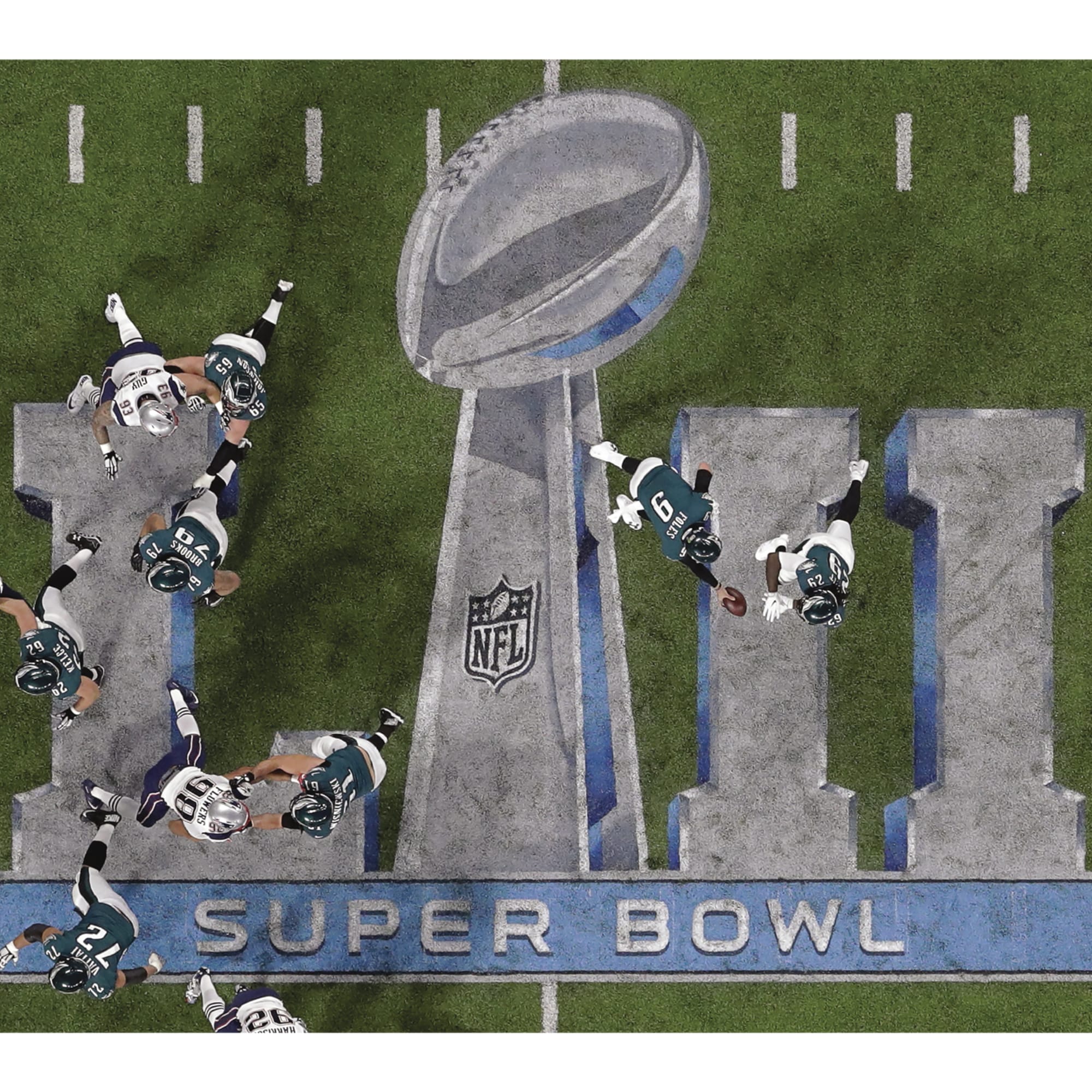 Philadelphia Eagles: Super Bowl 52 Moments Mural - NFL Removable Wall Adhesive Wall Decal Giant 48W x 36H