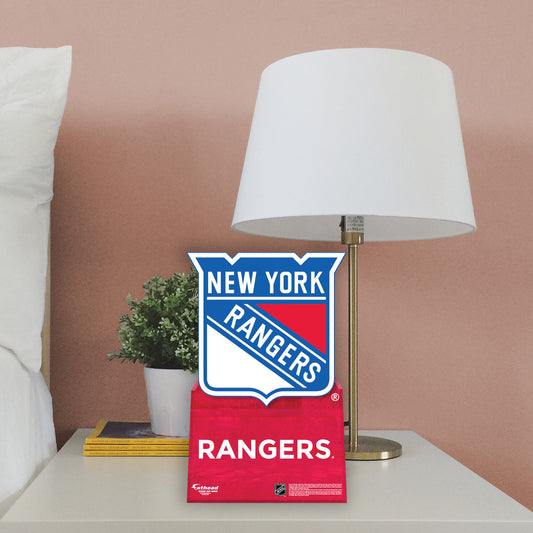 New York Rangers:   Logo  Mini   Cardstock Cutout  - Officially Licensed NHL    Stand Out