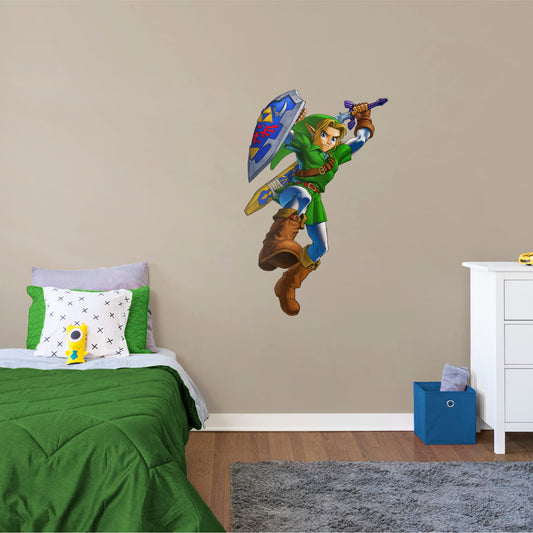 The Legend of Zelda���: Link���        - Officially Licensed Nintendo Removable Wall   Adhesive Decal