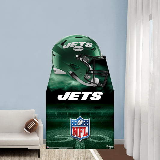 New York Jets:   Helmet  Life-Size   Foam Core Cutout  - Officially Licensed NFL    Stand Out