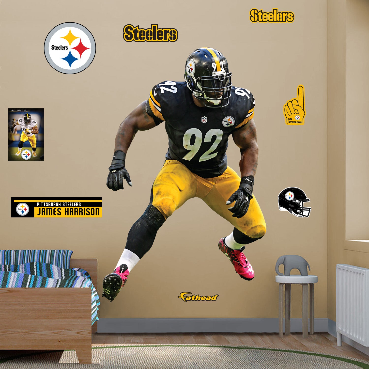 Pittsburgh Steelers: James Harrison 2023 Legend - Officially Licensed –  Fathead