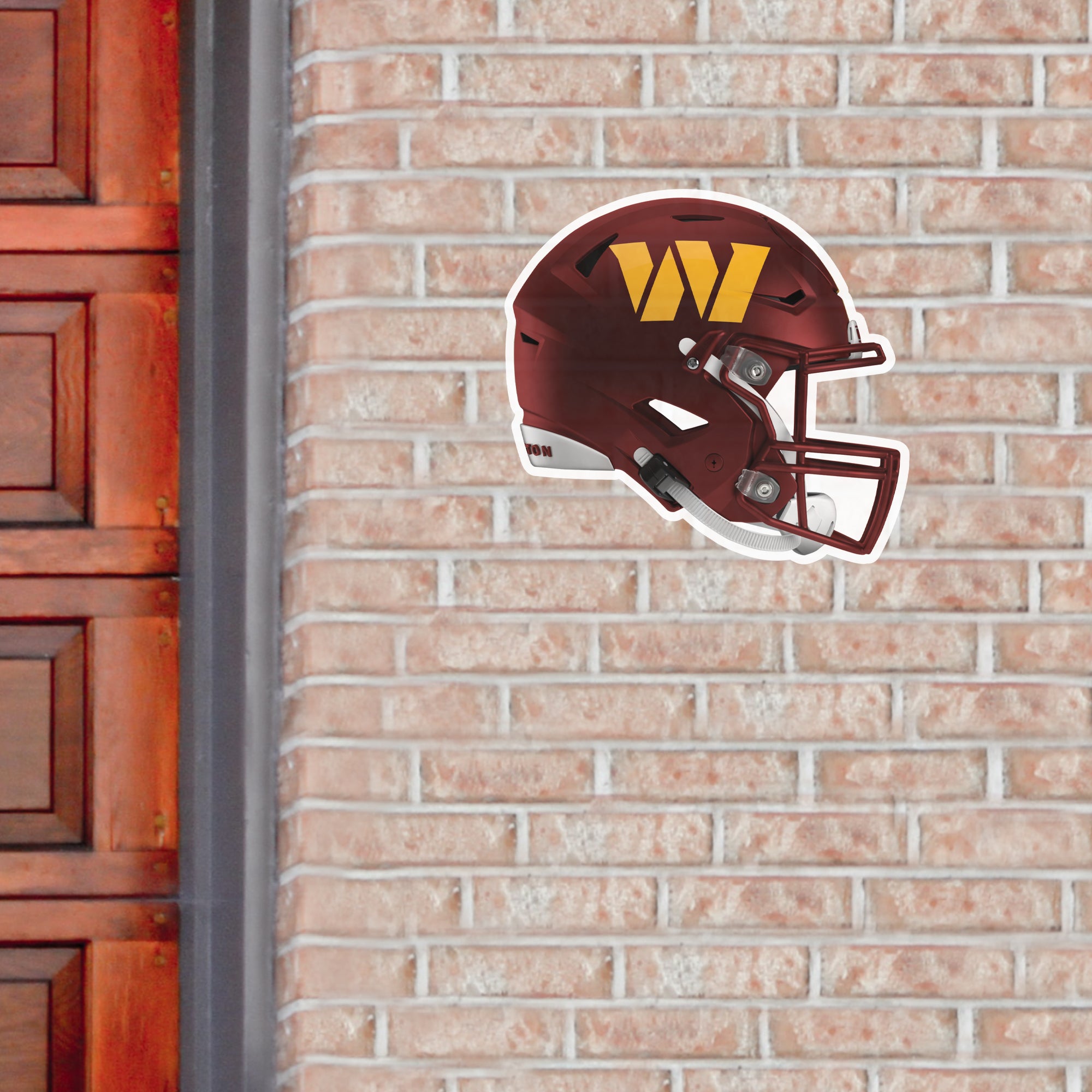 NFL Washington Commanders Helmet Wall Art Sign Wood Sign 24