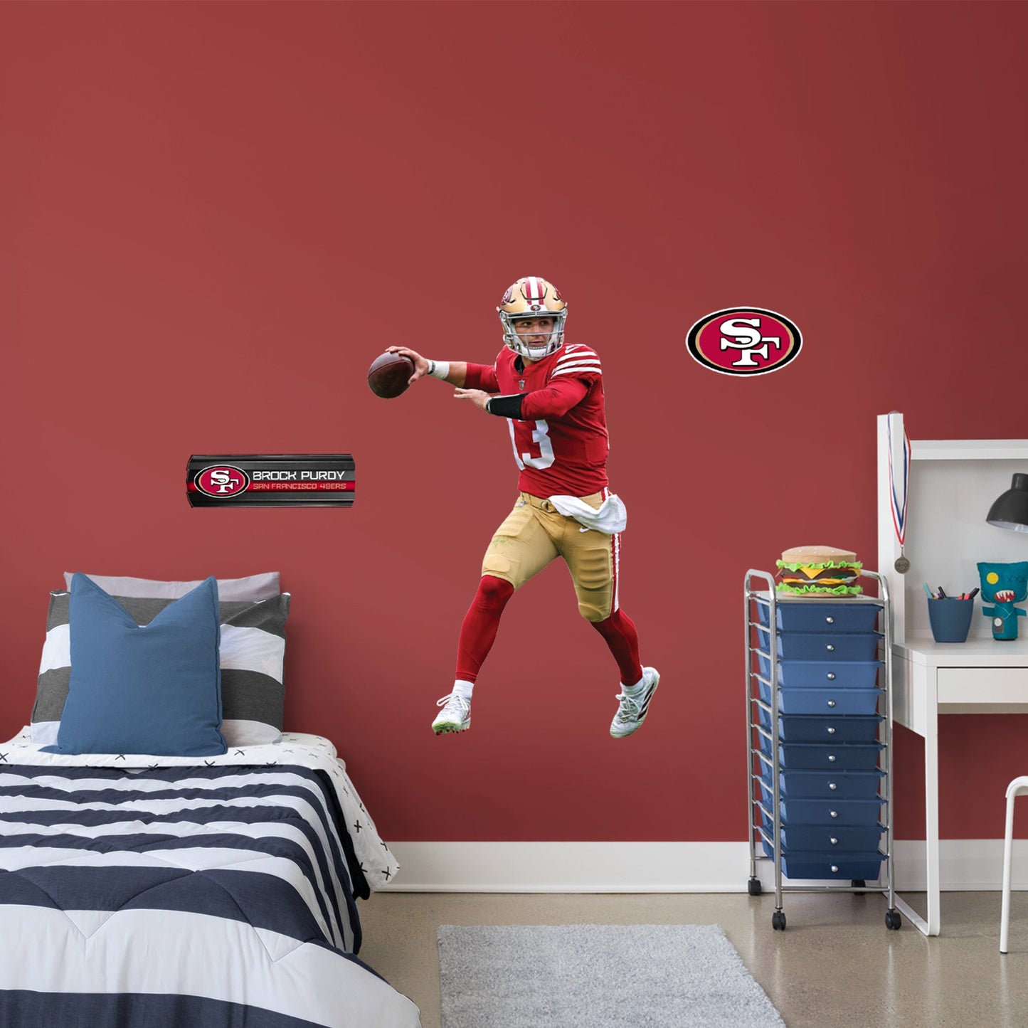 San Francisco 49ers: Brock Purdy - Officially Licensed NFL Removable Adhesive Decal