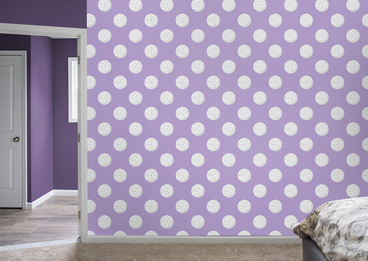 Volley-oop - Lavender  - Peel & Stick Wallpaper