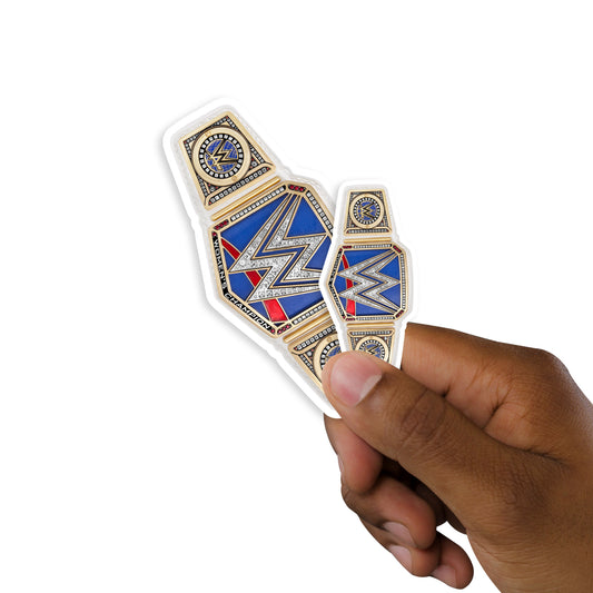 Smackdown Women's Title Minis        - Officially Licensed WWE Removable     Adhesive Decal